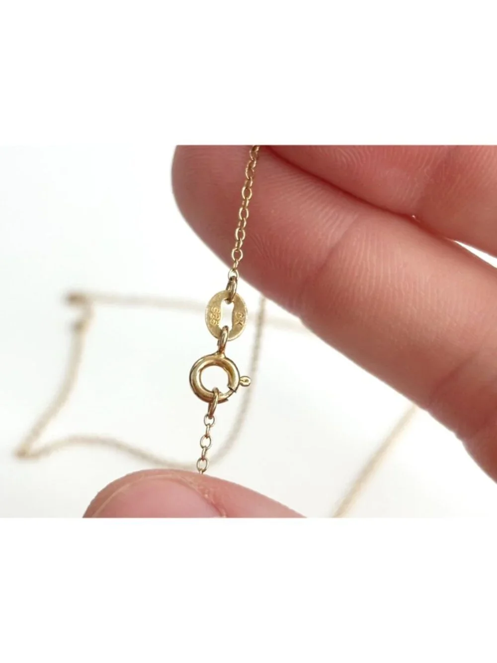 Onyx Marquise Cut Vermeil Sterling Silver 925 Vintage Pendant Necklace - 18